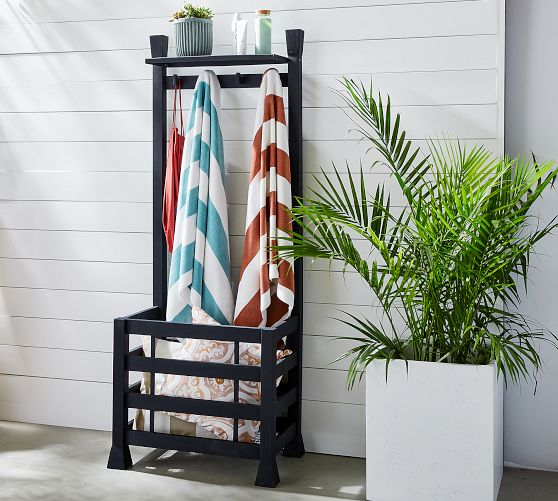 Malibu Metal Outdoor Pool Storage AllInOne Organizer Pottery Barn