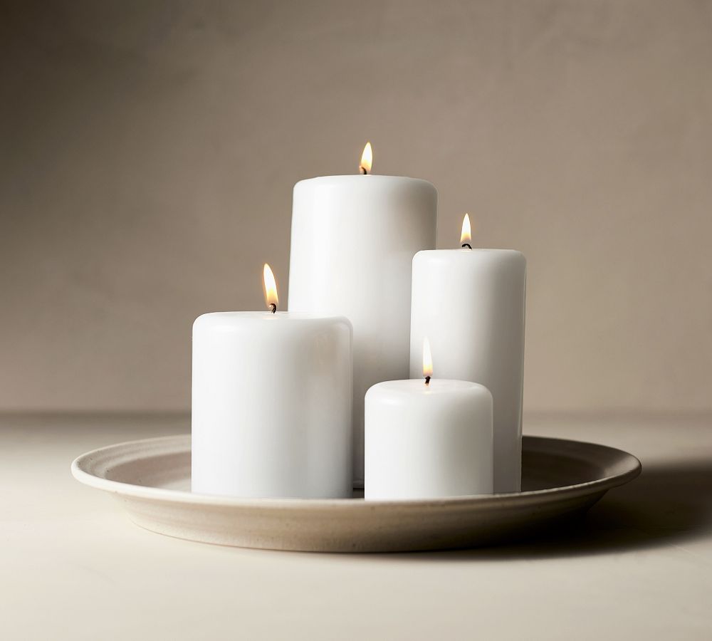 Modern Curved Pillar Candle Pottery Barn