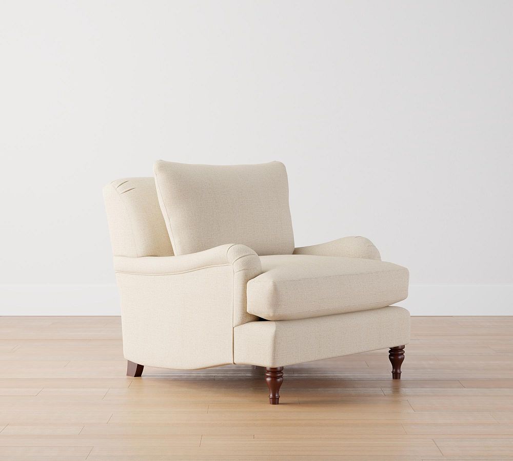 Carlisle English Arm Upholstered Armchair | Pottery Barn