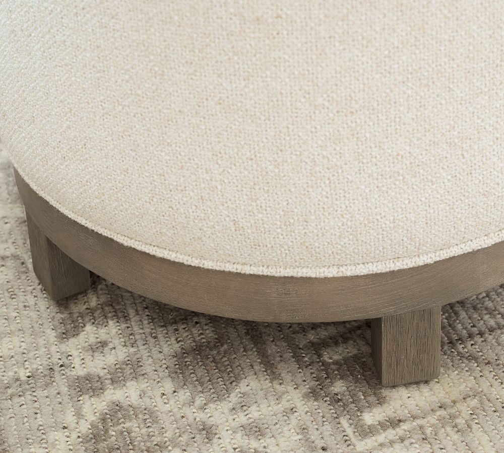 Jake Upholstered Swivel Stool Pottery Barn