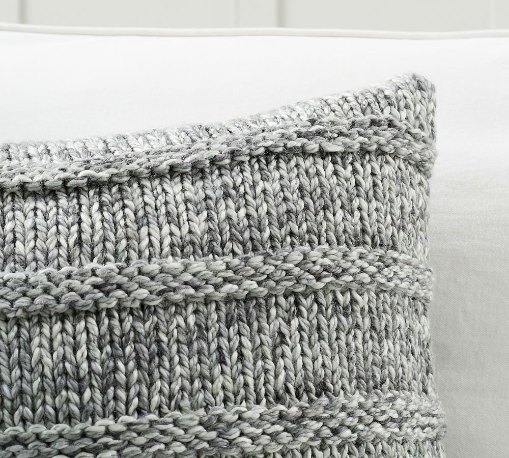 Jazz Chunky Knit Pillow Cover Pottery Barn
