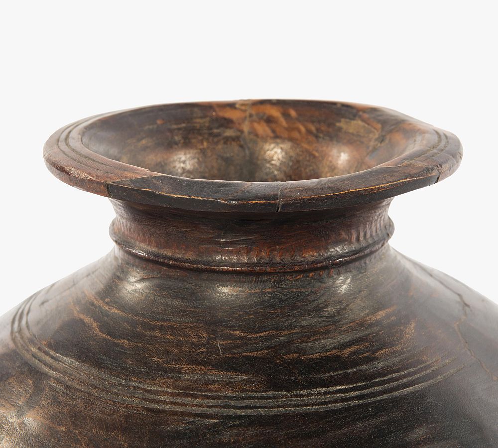 Found Reclaimed Wood Vase Pottery Barn