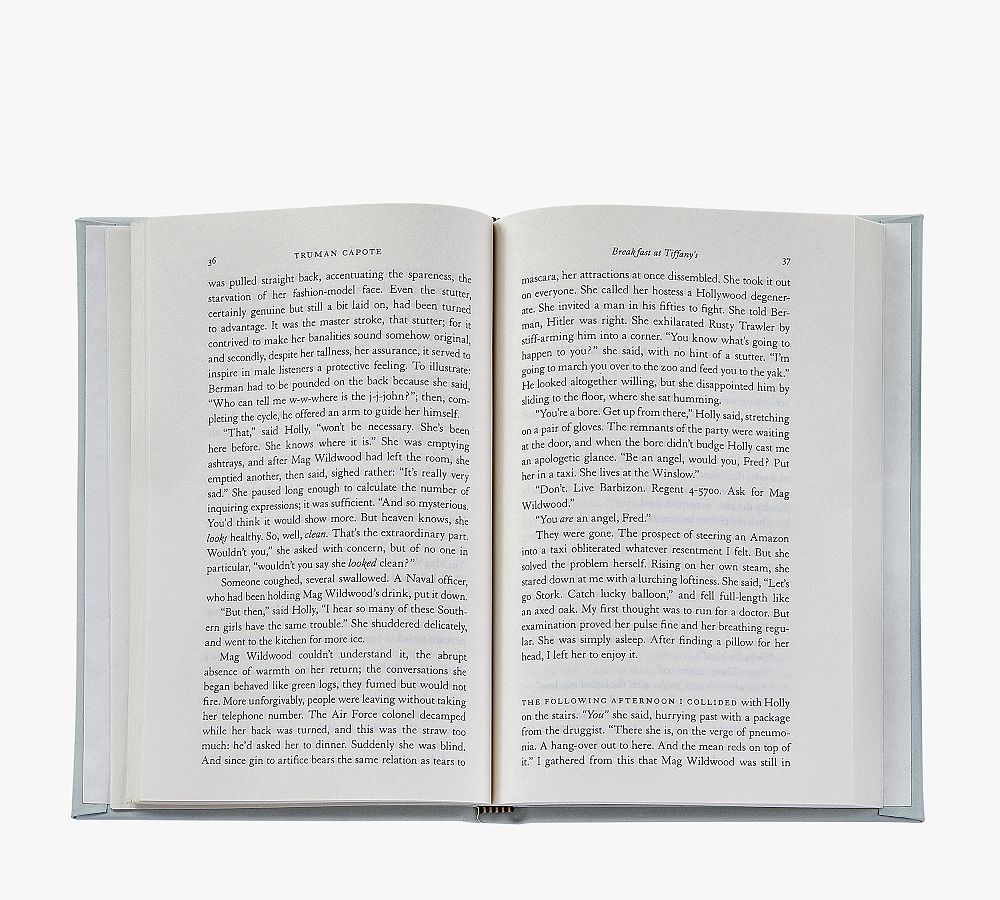 Breakfast at Tiffany's LeatherBound Book Pottery Barn