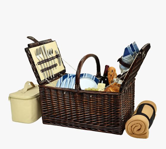 Everly Rolling Picnic Cooler - Set for 4