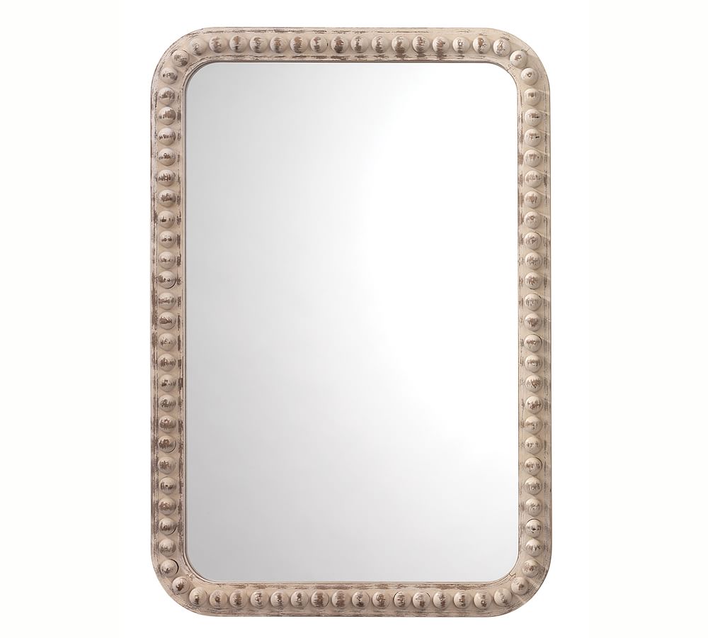 Audrey Beaded Rectangle Wall Mirror, 26" x 38" Pottery Barn