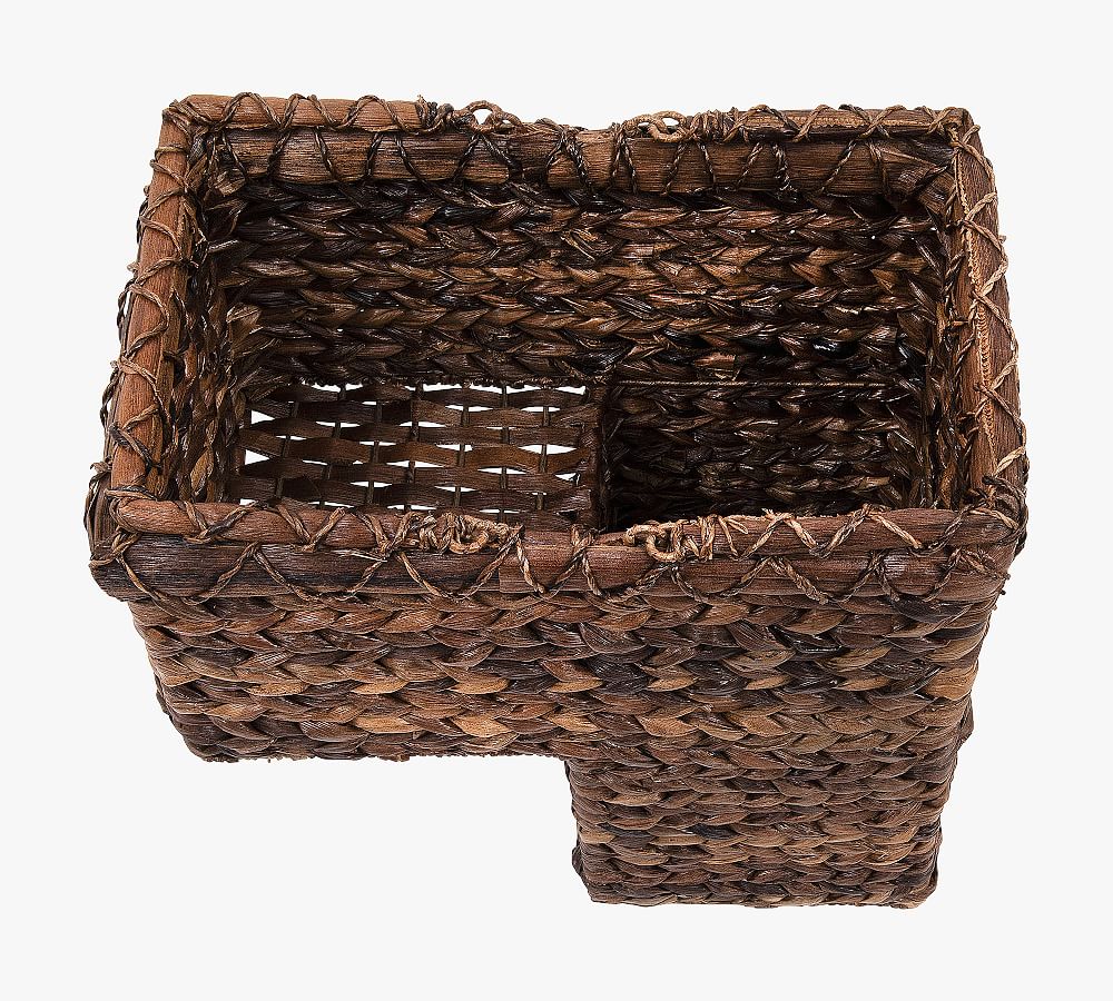 Rattan Natural Stair Basket Pottery Barn