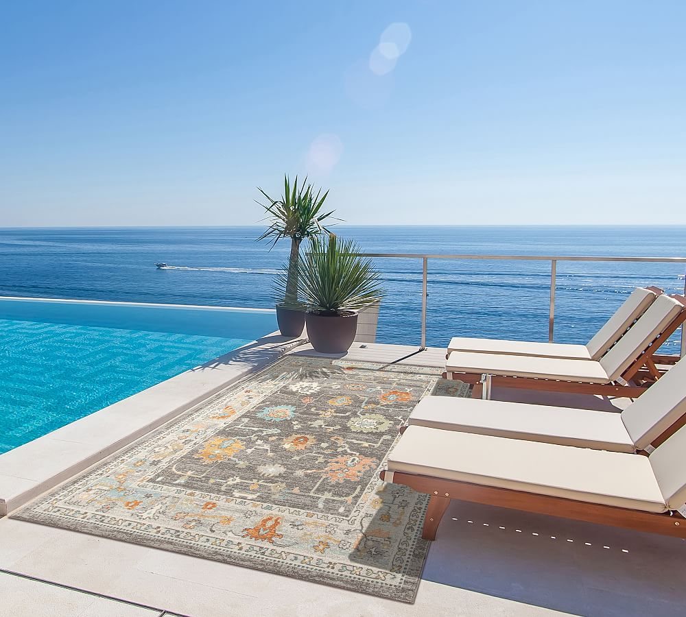 Viviane Outdoor Rug Pottery Barn