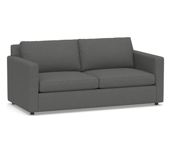 OPEN BOX Sanford Square Arm Upholstered Sofa 74", Polyester Wrapped