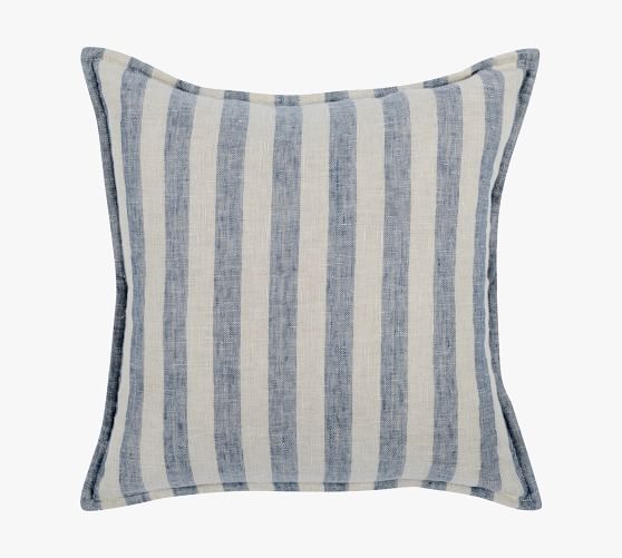 Ramira Linen Striped Throw Pillow Cover Pottery Barn
