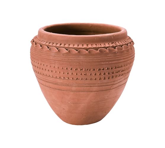 Zuma Textured Clay Pots Pottery Barn