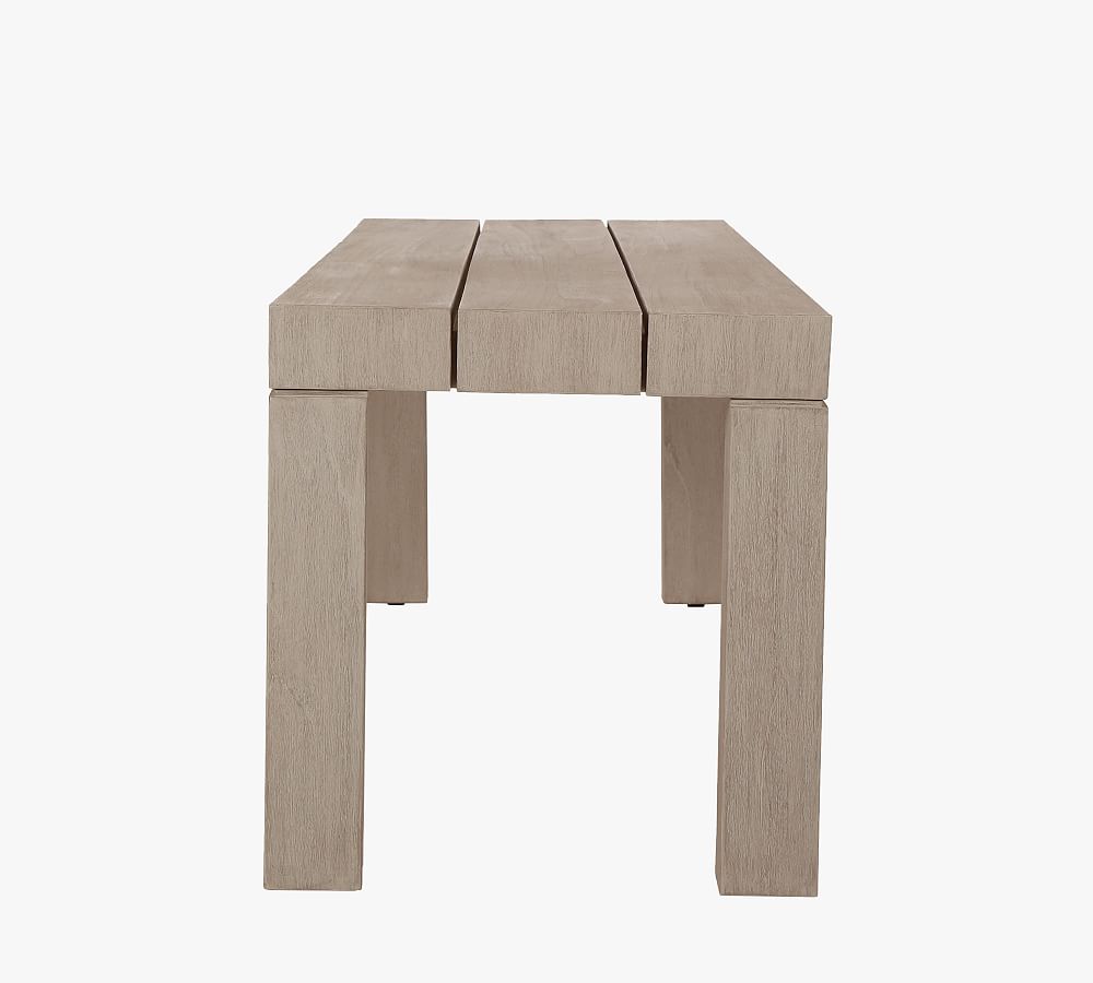 Thorton Teak Outdoor Dining Bench Pottery Barn