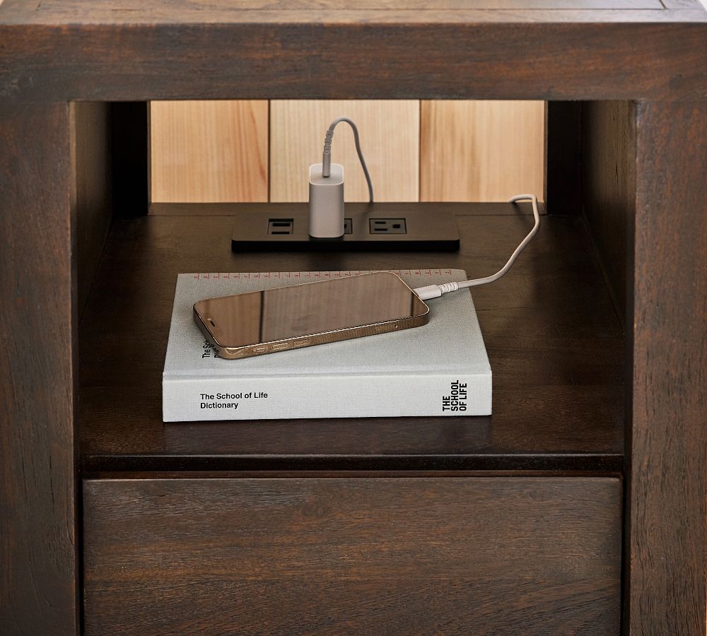 Cayman Charging Nightstand Pottery Barn