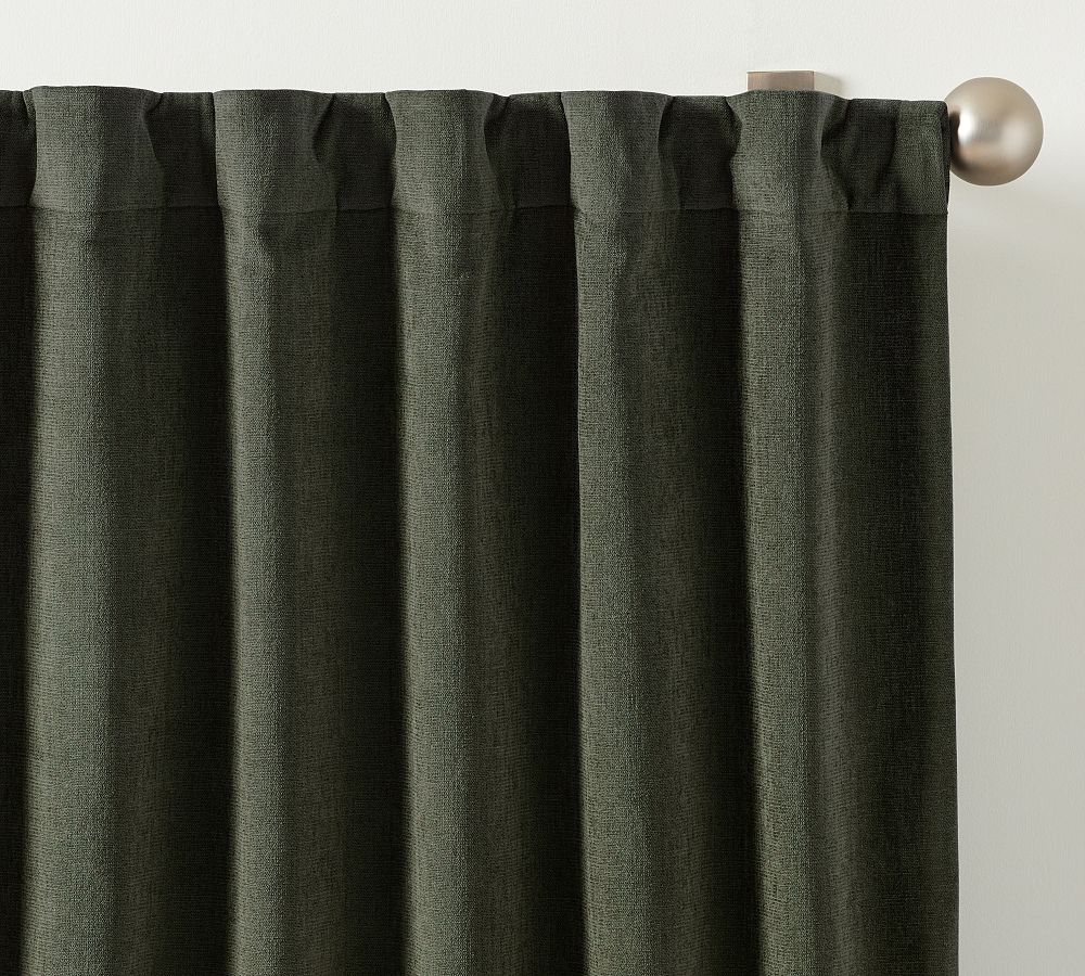 Rustic Chenille Curtain Pottery Barn