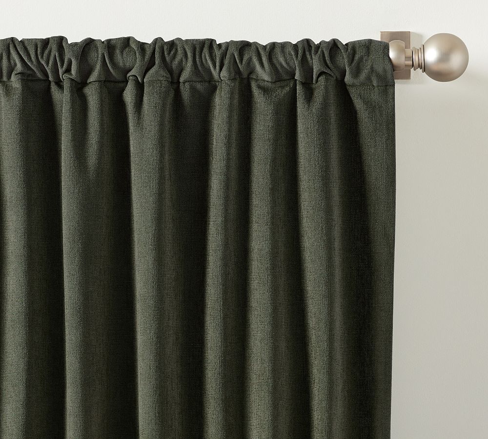 Rustic Chenille Curtain Pottery Barn