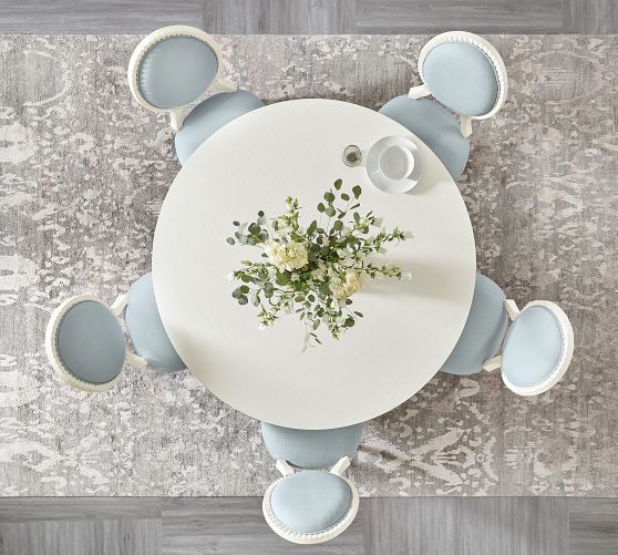 Delvy Round Dining Table Pottery Barn