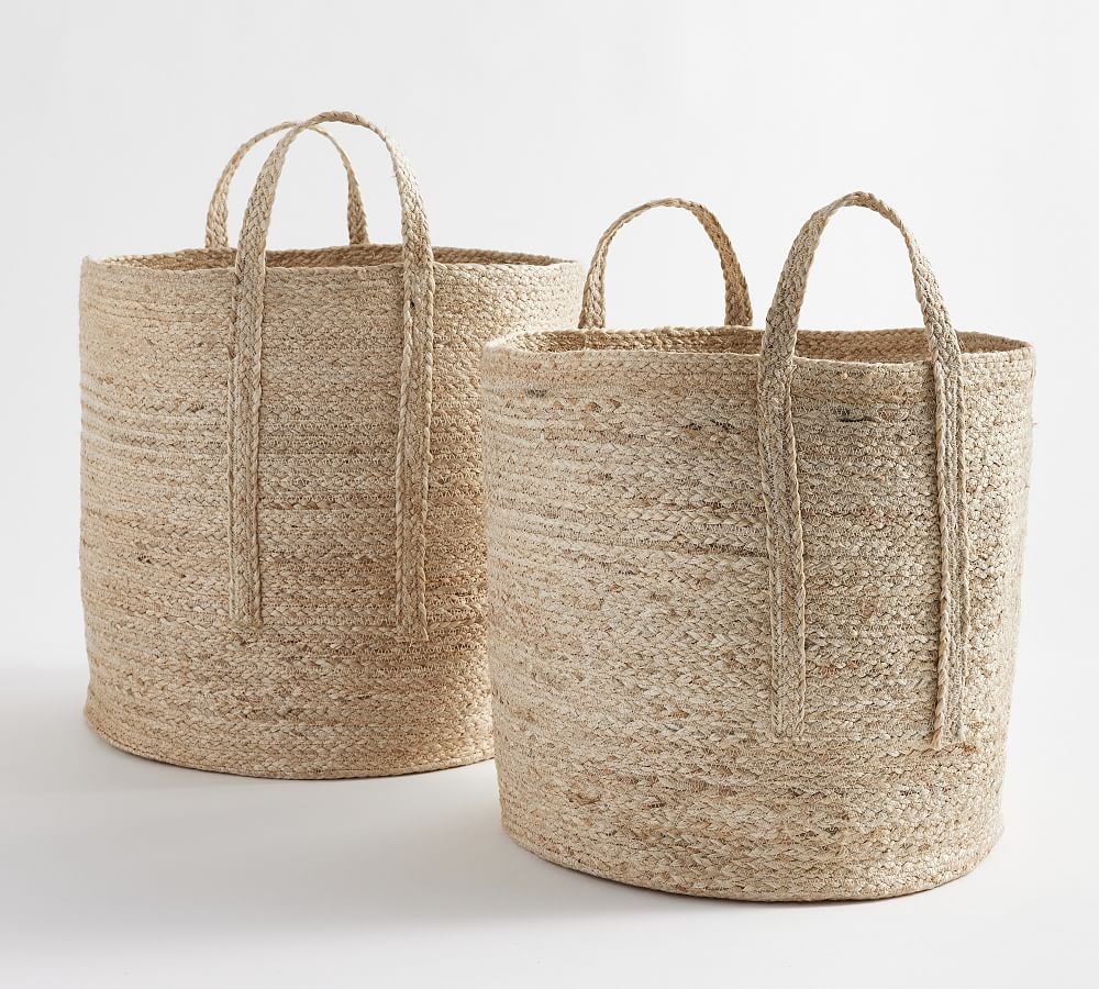 Baja Handwoven Jute Baskets - Set of 2 | Pottery Barn