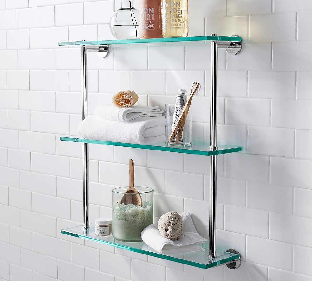 Linden Handcrafted Marble Triple Tier Shelf