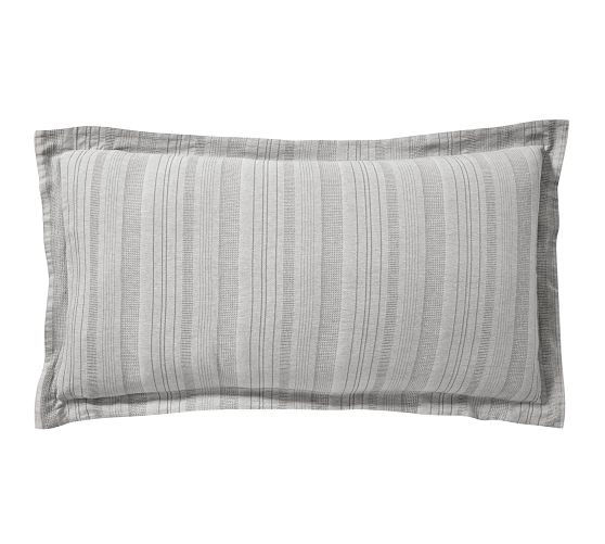 Sonoma Textured Striped Sham | Pottery Barn