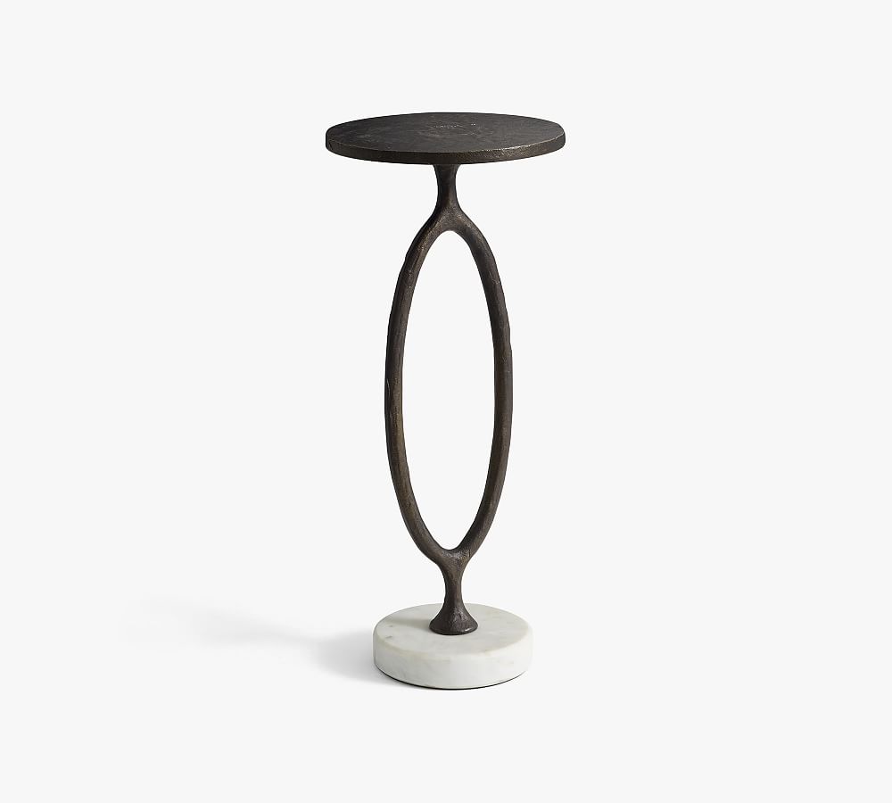 Bodhi Round Metal Accent Table Pottery Barn