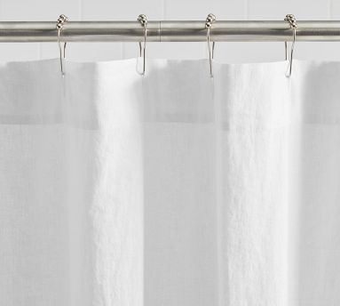 European Linen Cotton Shower Curtain 