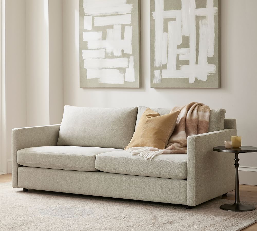 Pacifica Square Arm Upholstered Sleeper Sofa Pottery Barn