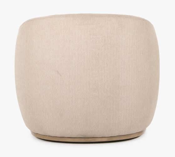 Lottie Upholstered Swivel Armchair | Pottery Barn