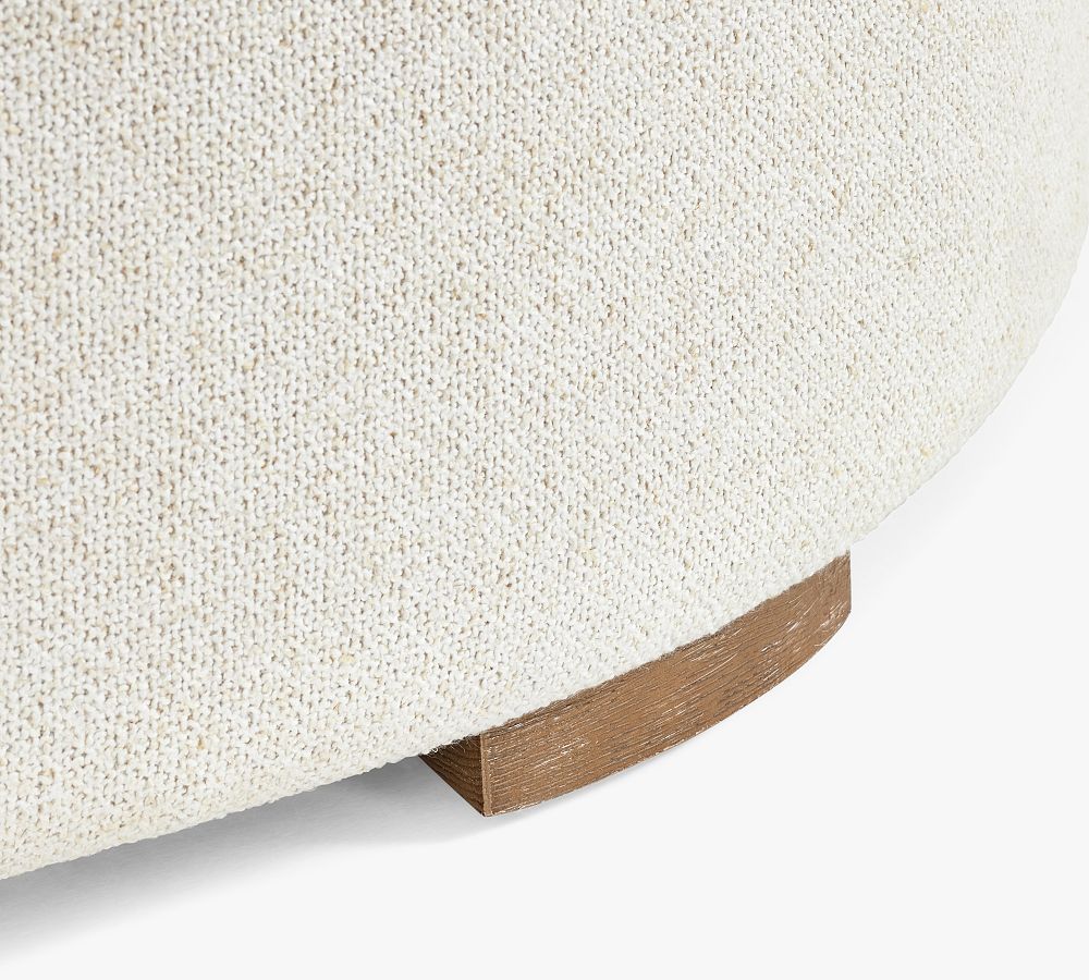 Universal Upholstered Round Ottoman | Pottery Barn