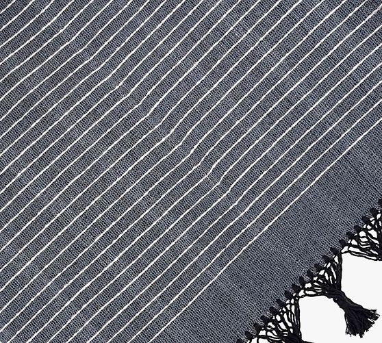 Tandon Handwoven Tassel Fringe Throw Blanket Pottery Barn