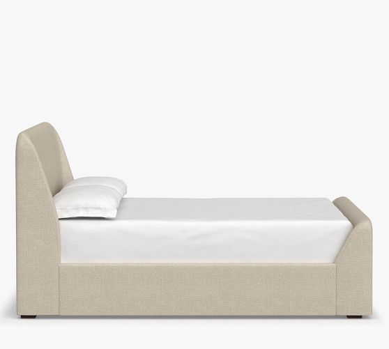 Layton Upholstered Sleigh Bed Pottery Barn