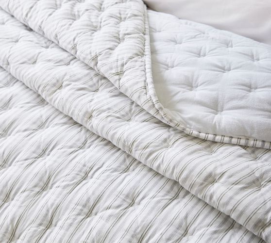 Carter Striped Quilt | Pottery Barn