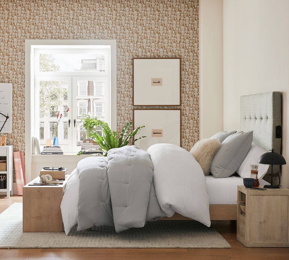 Kane Tufted WallMounted Headboard Pottery Barn