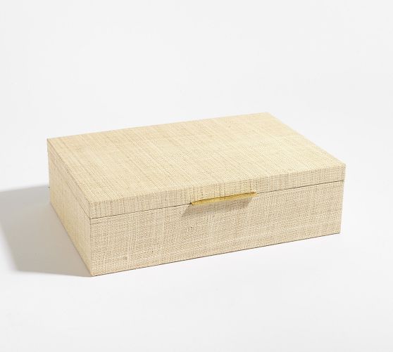 Raffia Jewelry Box | Pottery Barn