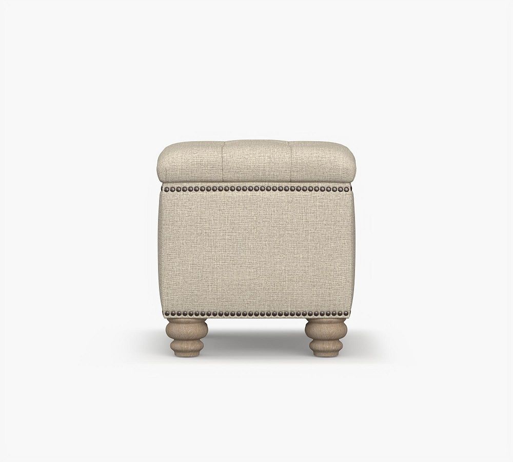 Martin Upholstered Storage Cube Pottery Barn