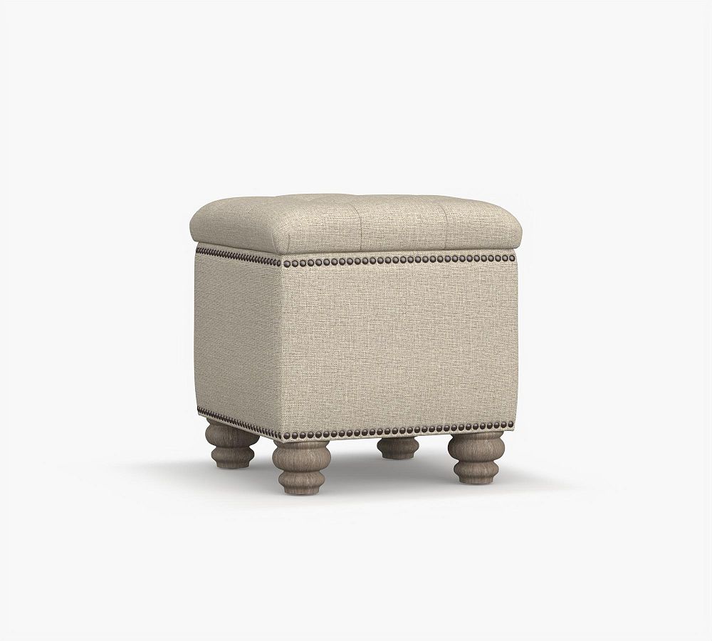 Martin Upholstered Storage Cube Pottery Barn