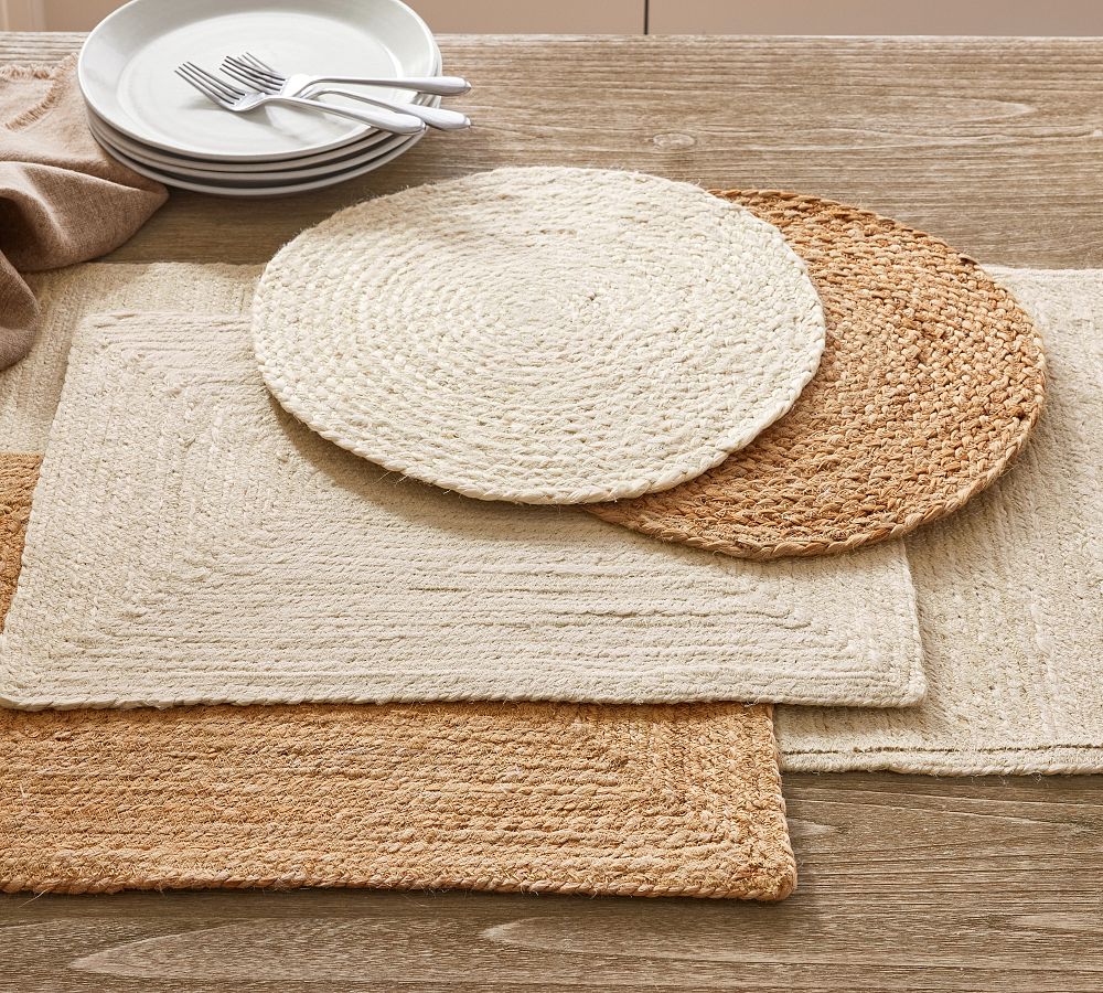 Colton Jute Round Placemats Pottery Barn
