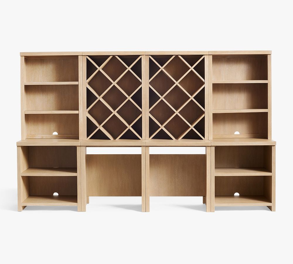 Modern Farmhouse 136" Grand Wine Storage Pottery Barn