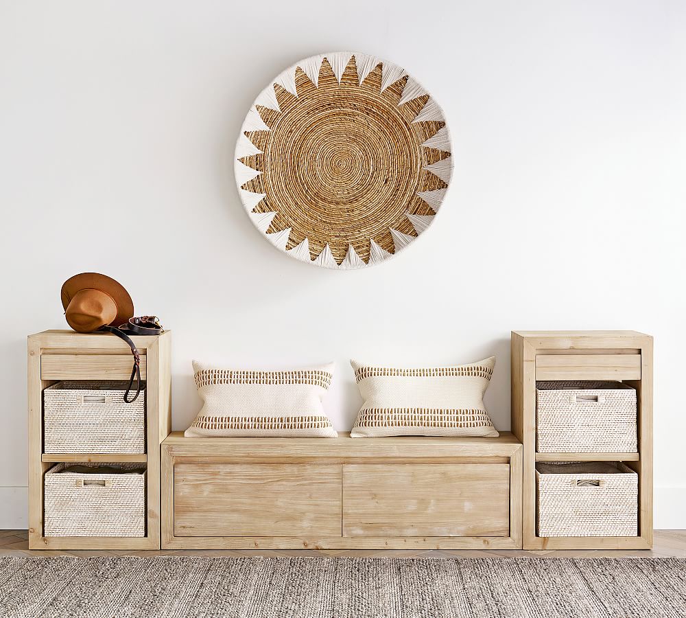 Sunny Handwoven Basket Wall Art Pottery Barn