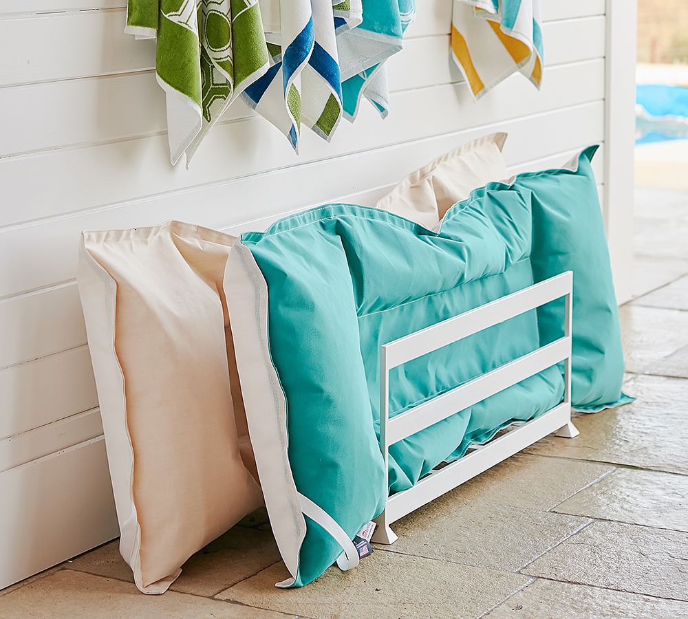 Malibu Metal Outdoor Pool Float Storage Pottery Barn