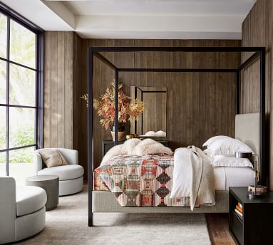 Atwell Metal Canopy Bed | Pottery Barn