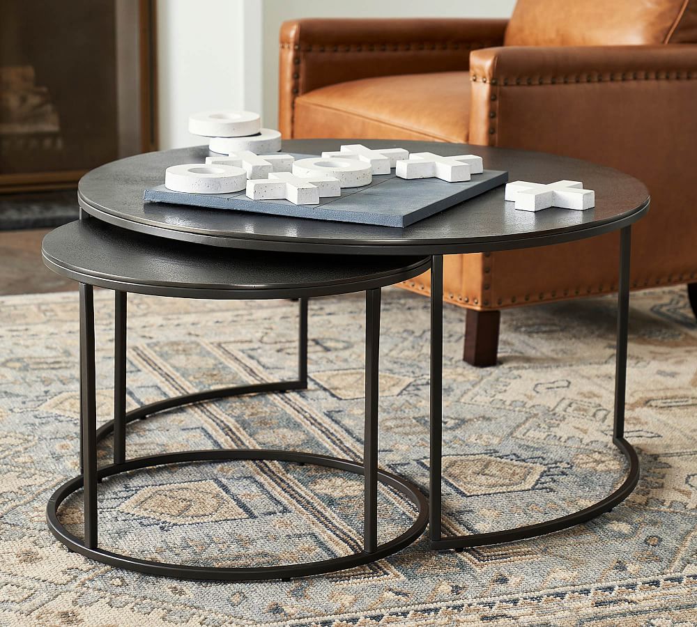 Duke Round Metal Nesting Coffee Table