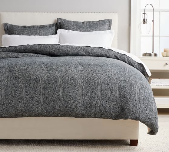 Paisley Jacquard Duvet Cover | Pottery Barn