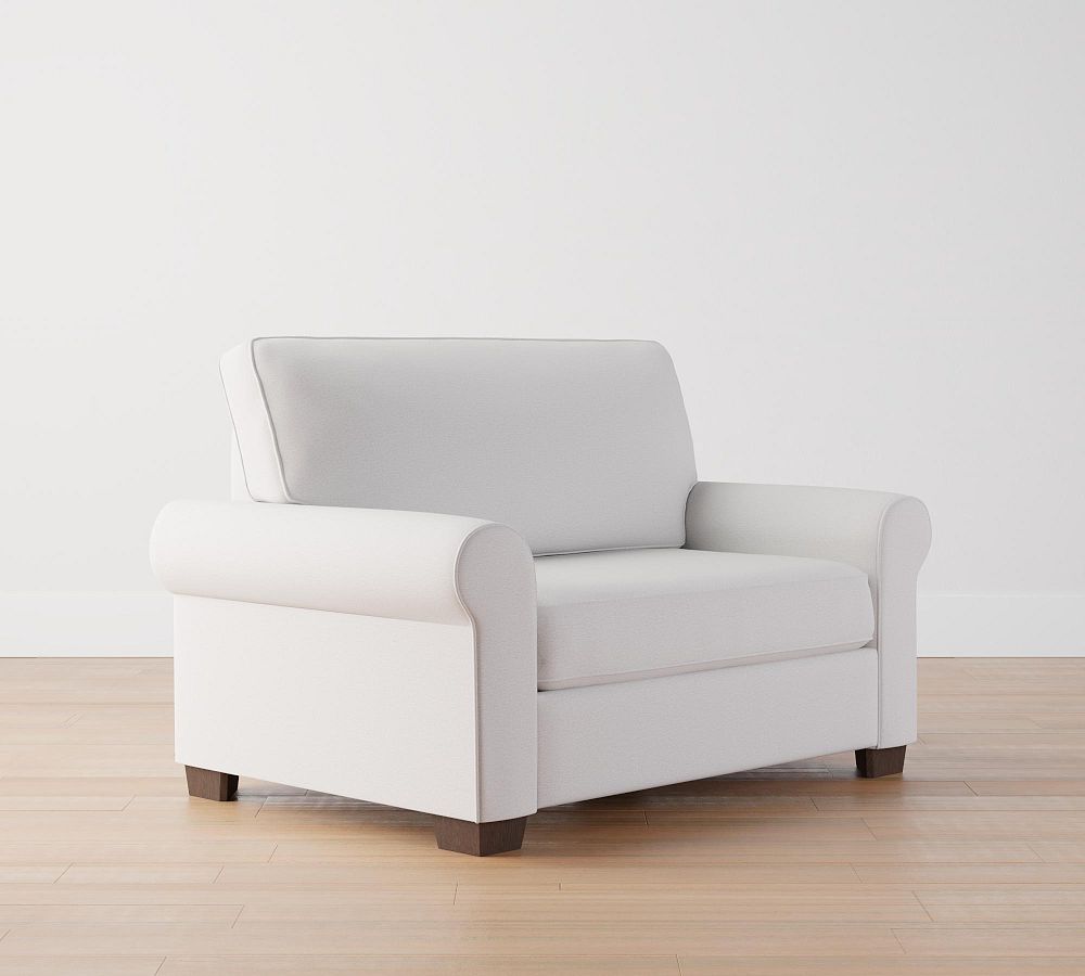 Buchanan Roll Arm Upholstered Deluxe Twin Sleeper Sofa Pottery Barn