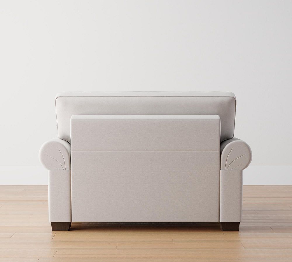 Buchanan Roll Arm Upholstered Deluxe Twin Sleeper Sofa Pottery Barn