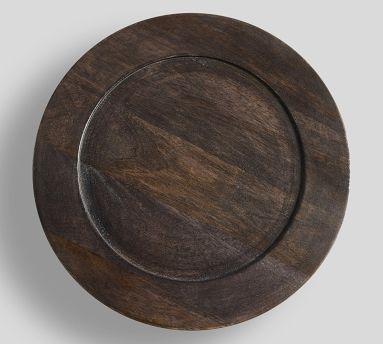 Vail Wood Charger Plate | Pottery Barn