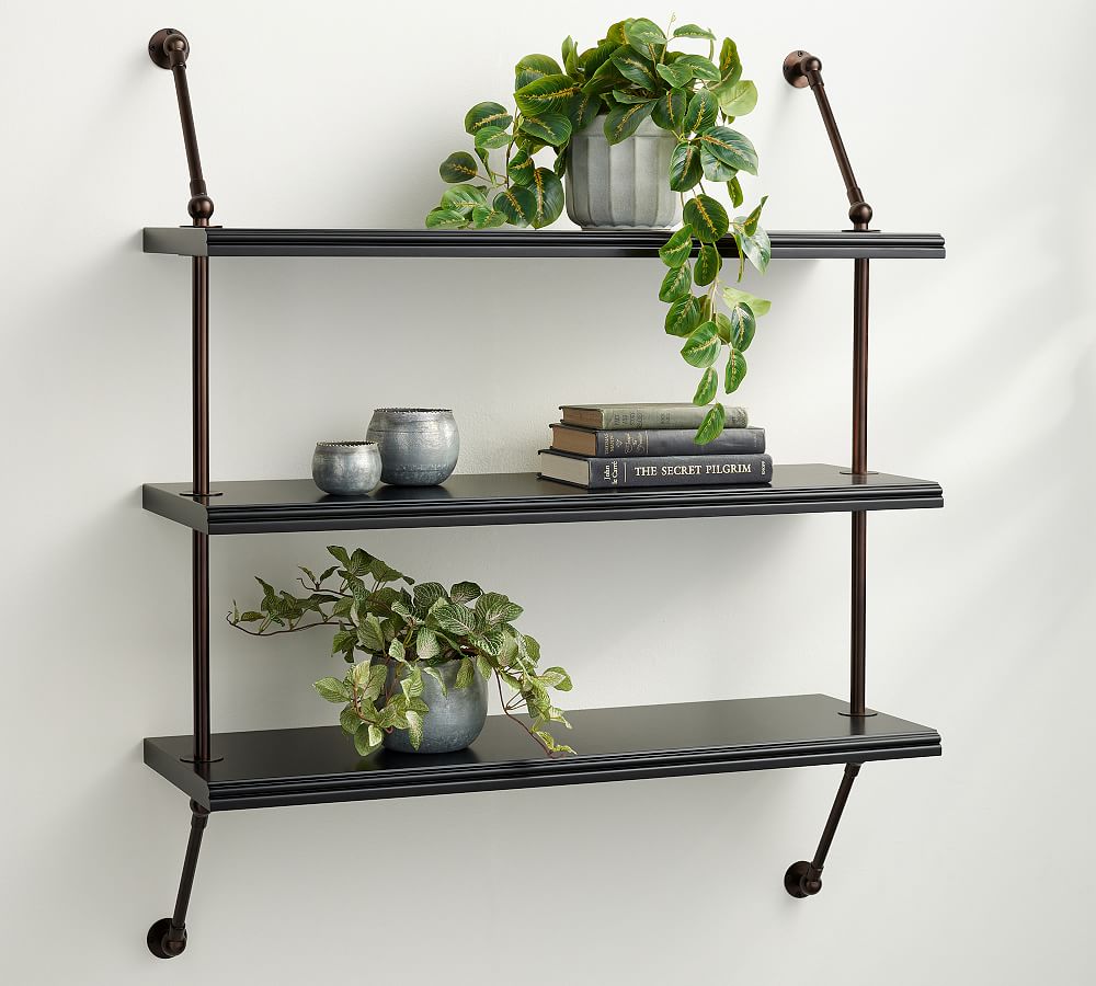 Aubrey Ladder Wall Shelf | Pottery Barn