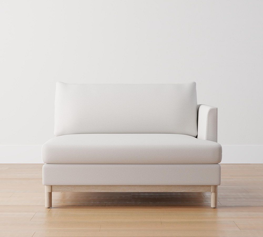 Build Your Own Theo Upholstered Sectional Pottery Barn