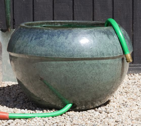 Garden Hose Pot with Antique Jade Cuff Pottery Barn