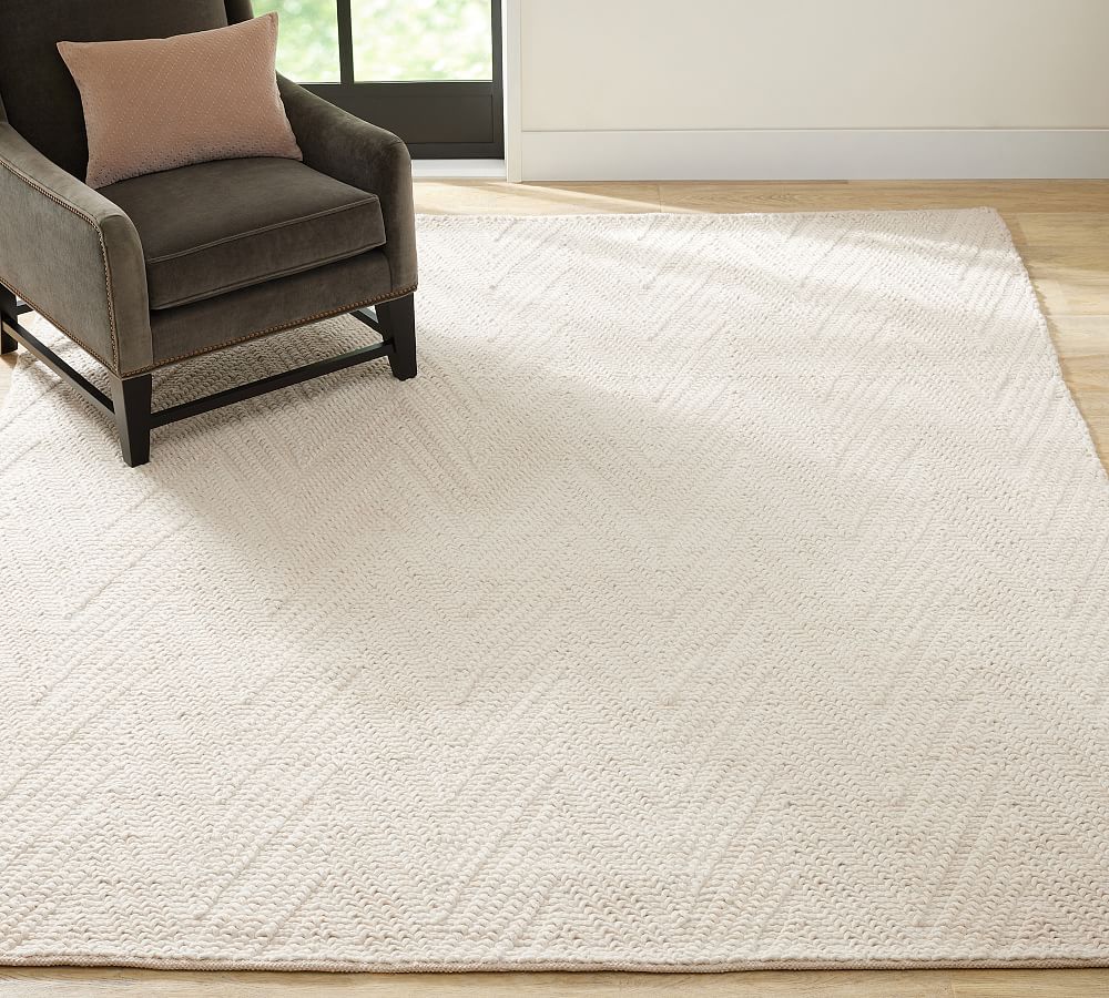 Zig Zag Textured Rug Pottery Barn