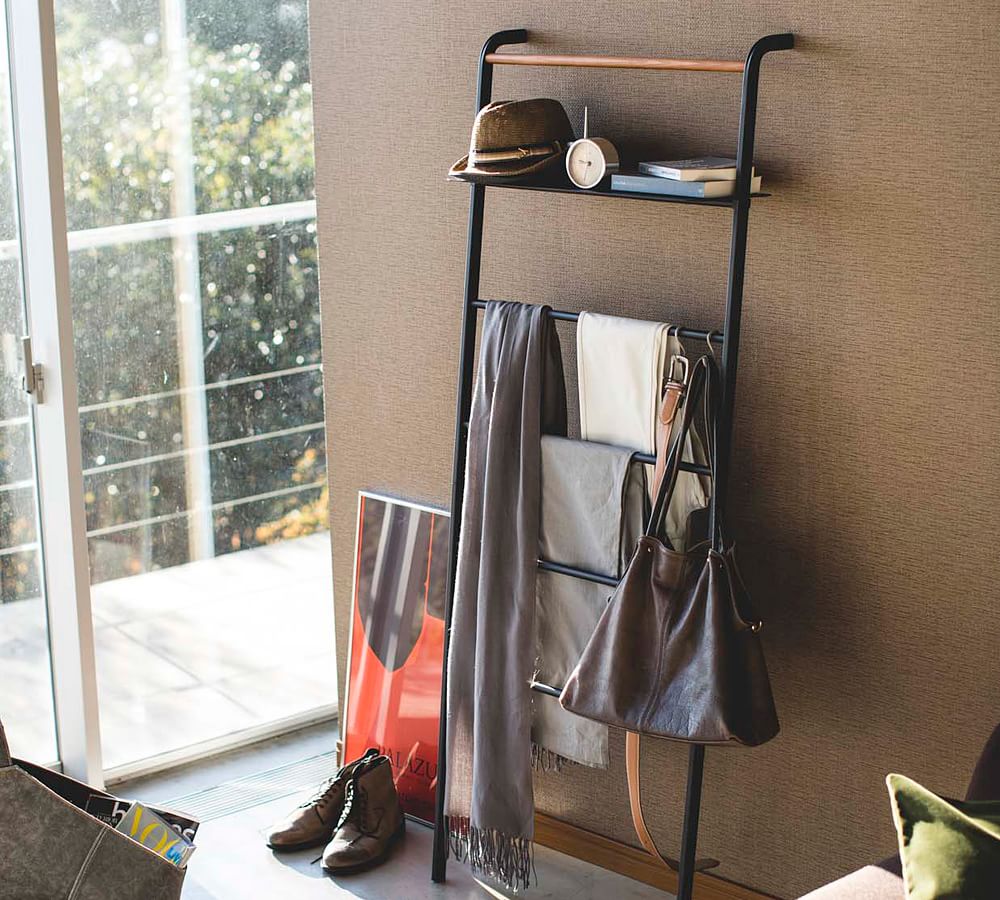 Tower Leaning Ladder With Shelf Pottery Barn