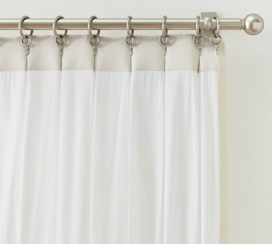 Open Box: Belgian Flax Linen Pinch Pleat Blackout Curtain | Pottery Barn